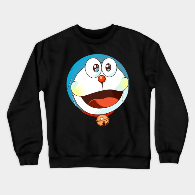 Doraemon mask Crewneck Sweatshirt by Heymoonly